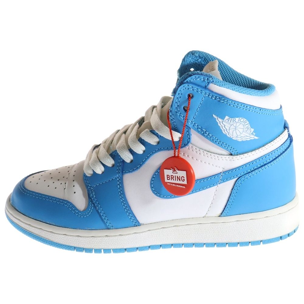 NIKE ナイキ AIR JORDAN 1 RETRO HIGH OG BG UNC エアジョーダン1 レトロハイ ハイカットスニーカー ブルー|ホワイト レディース US4.5Y|23.5cm 575441-117