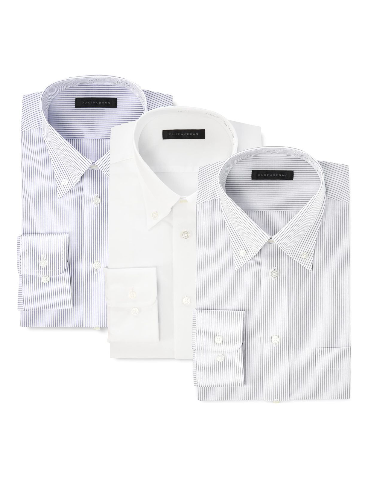 Size 首回り41cm裄丈80cm_Color セット6 ボタンダウン コナカ ワイシャツ長袖3枚セット 形態安定加工 レギュラーカラー|ワイドカラー|ボタンダウン メンズ セット6 ボタンダウン 首回り41cm裄丈80cm