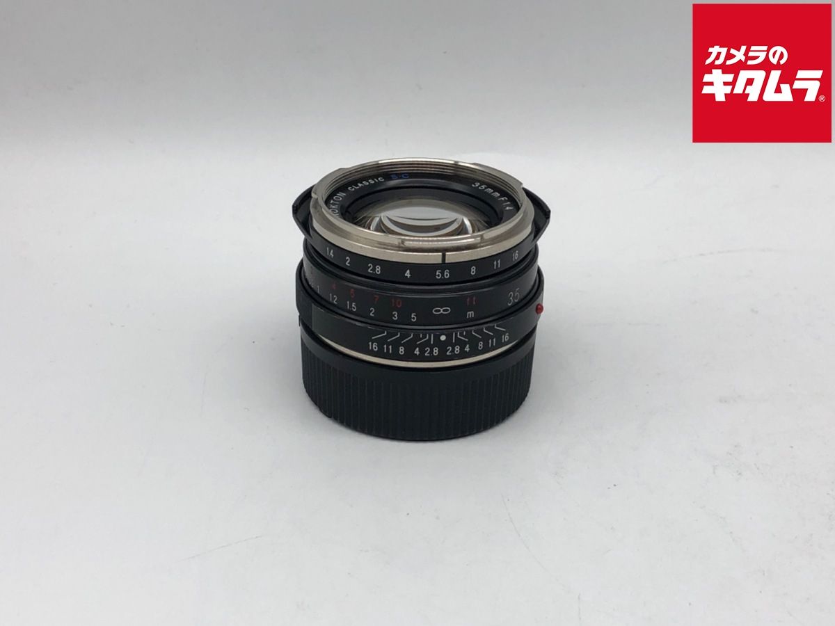 並品 コシナ NOKTON Classic 35mm F1.4 VM ICS ブラックペイント
