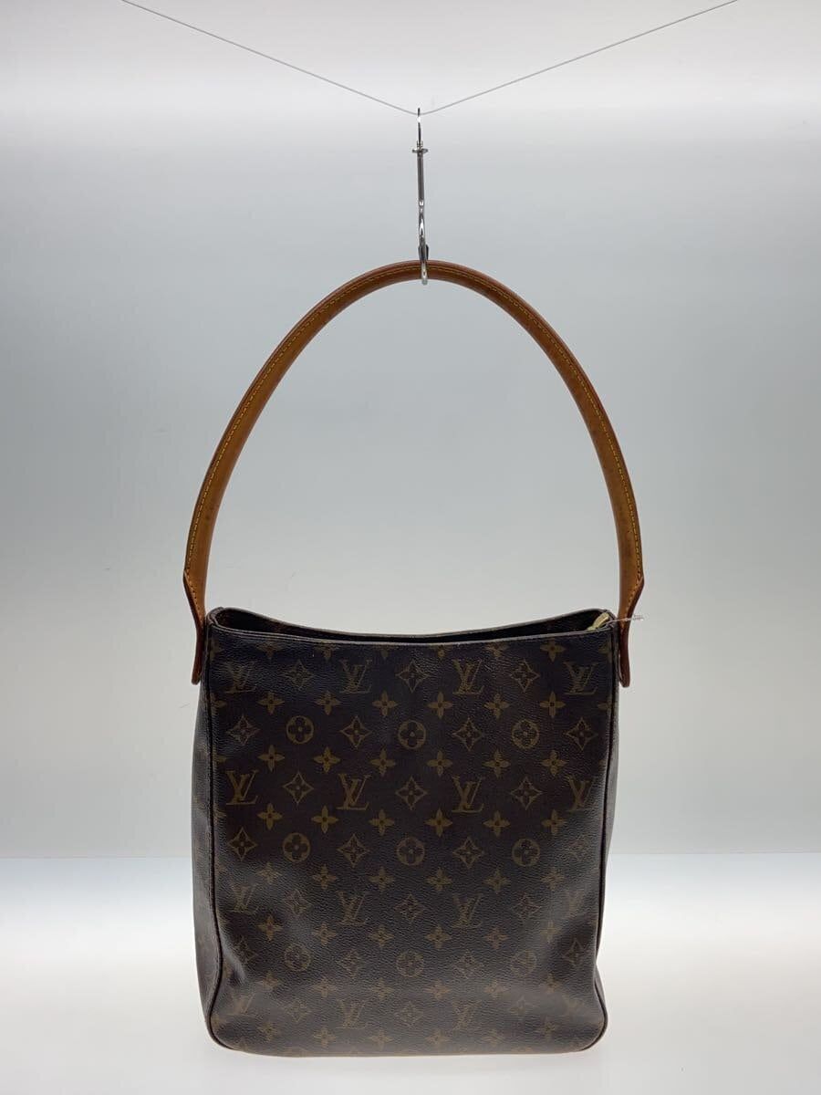 LOUIS VUITTON ルーピングGM_モノグラム・キャンバス_BRW PVC ブラウン - メルカリ