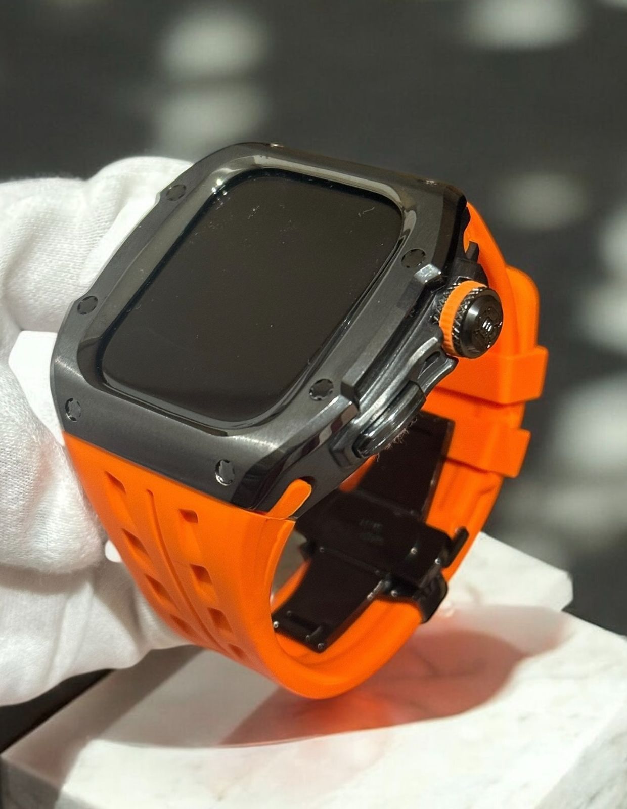 アップルウォッチカバーケースApple Watchラバーバンドベルト メタル ステンレス R 27