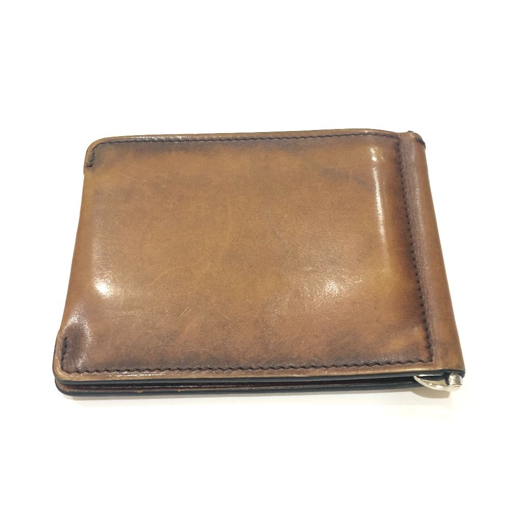 ベルルッティ 二つ折り財布 カリグラフィ レザー ブラウン 70428 Berluti ベルルッティ 二つ折り財布 カリグラフィ ブラウン
