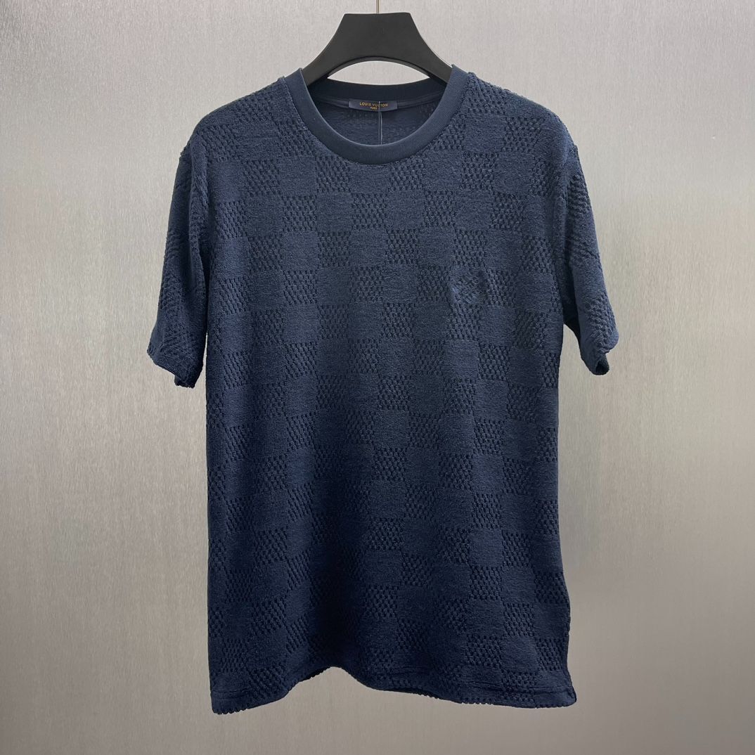 今日 LV デミエ柄 テリコットン T シャツ