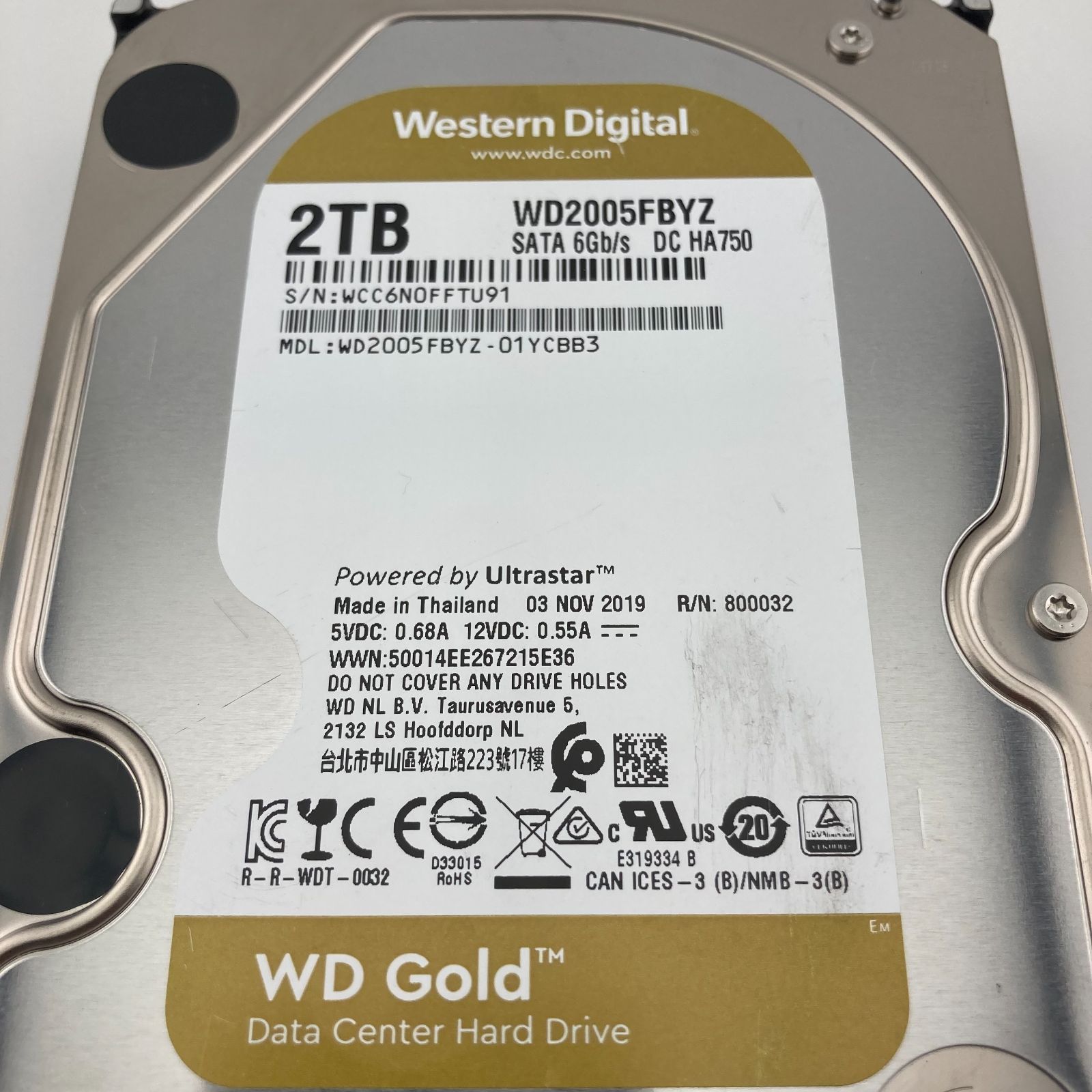 Western Digital Gold 2TB 3.5