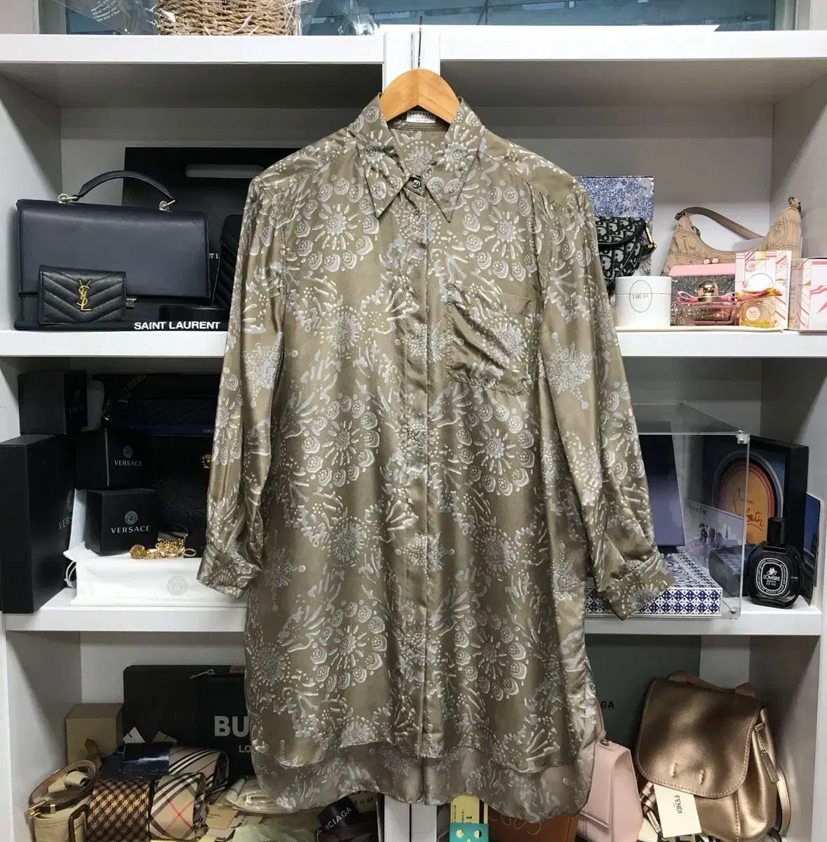 ブルネロクチネリ　BRUNELLO CUCINELLI シルク　ワンピース ブルネロクチネリ Brunello Cucinelli シルク混 ワンピース S