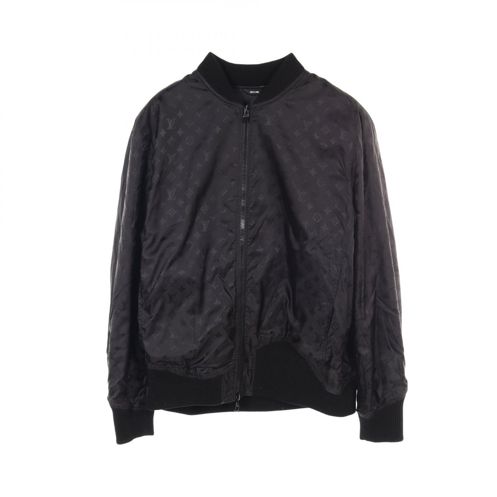 極美品 袖内レザー●LOUIS VUITTON ナイロンジャケット 黒 L相当 リバーシブルレザーナイロンジャケット ｜ルイ・ヴィトン 公式