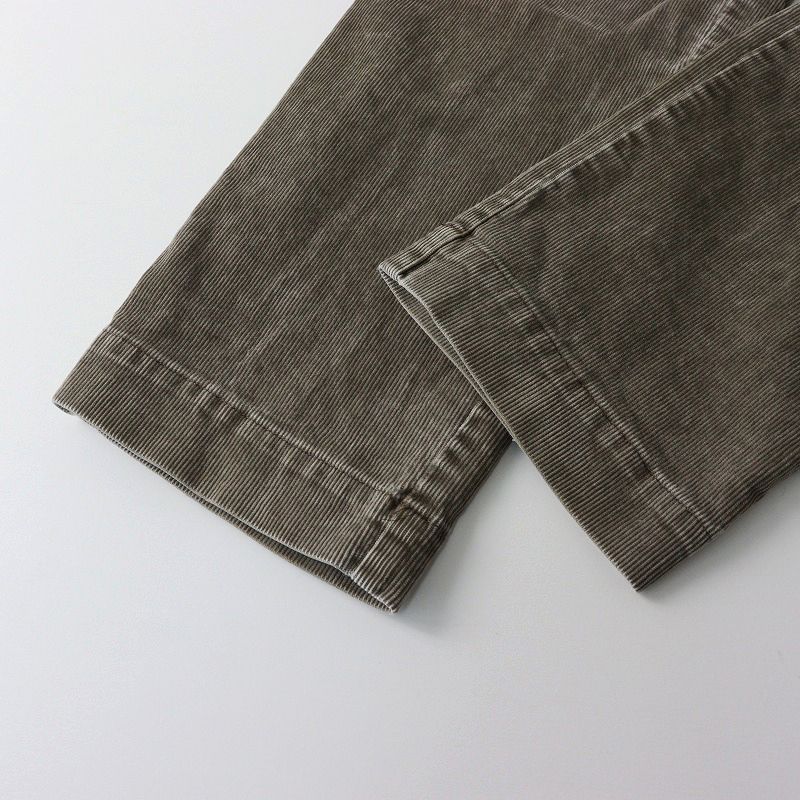 【美品】entre amis テーパード コーデュロイ スラックス パンツ 32 42923017-gray-s2.jpg
