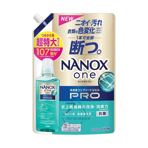まとめ ライオンNANOX one PRO つめかえ用 超特大 1070g 1個 ×5セット