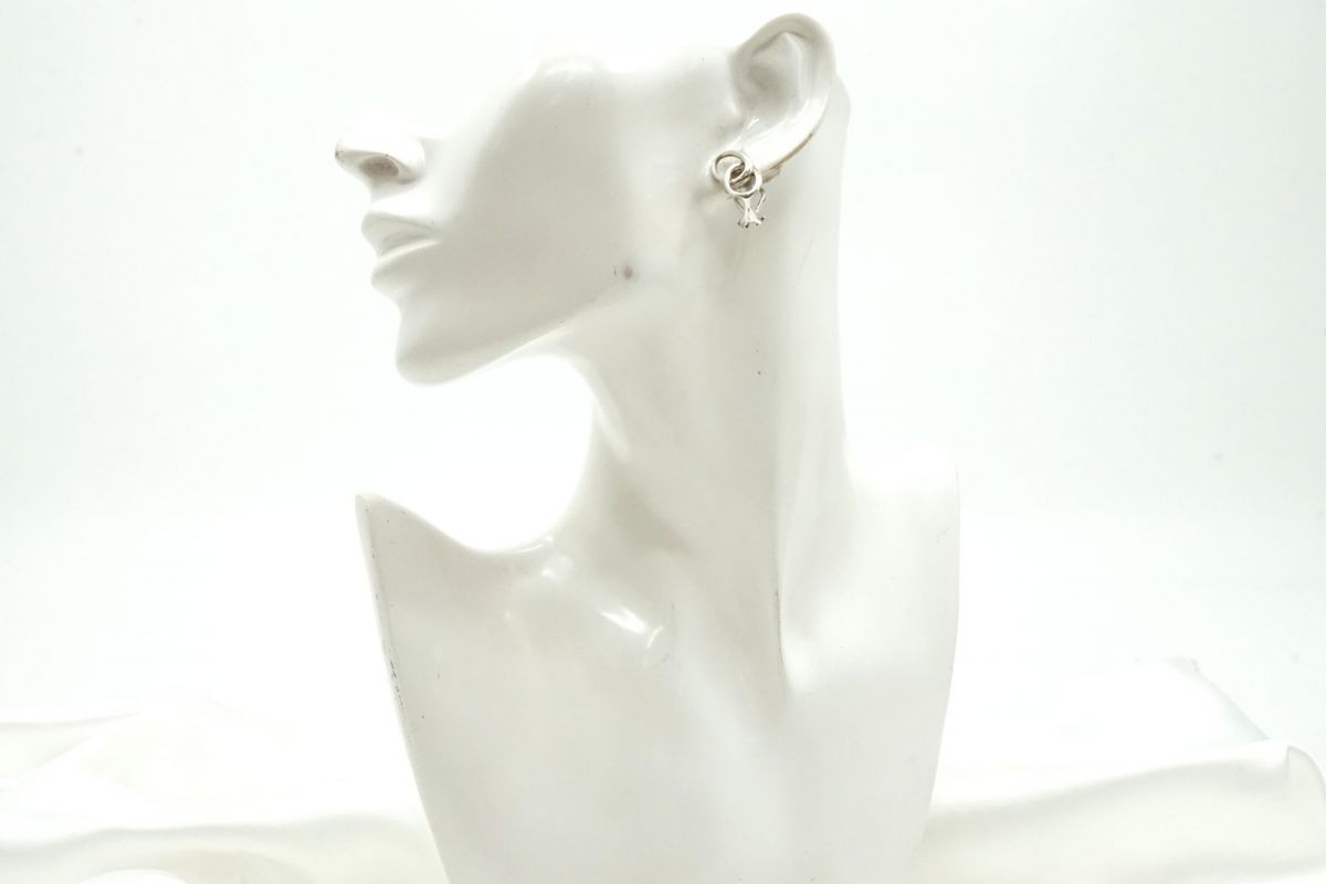 ティファニー ダブルループ イヤリング エルサペレッティ 5.2ｇ SV925 銀 シルバー TIFFANY-Co. 3866j