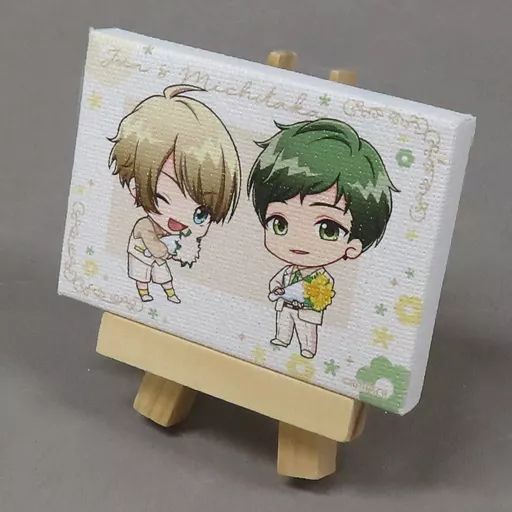 中古】キャンバスボード・キャンバスアート 都築純＆難波道臣 ミニ