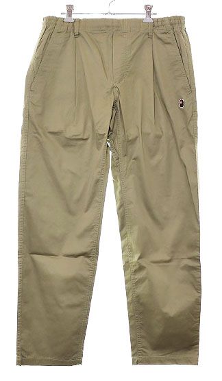 アベイシングエイプ A BATHING APE APE HEAD ONE POINT PANTS KHAKI XLサイズ ワッペン ワンポイント カーゴ ワークパンツ カーキ 【ブランド古着ベクトル】【中古】240927