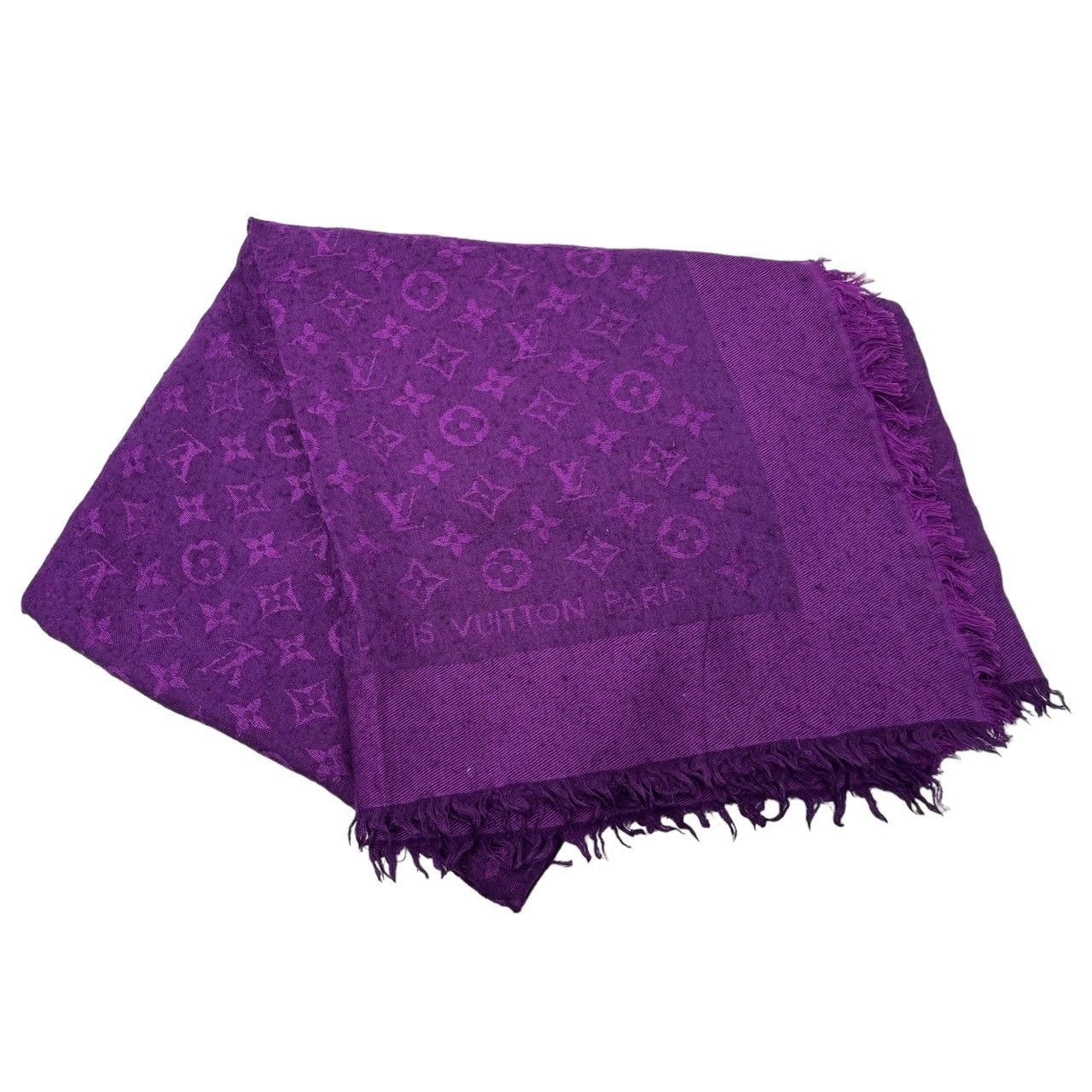 LOUIS VUITTON】ルイ・ヴィトン ショール・モノグラム 402336 シルク  