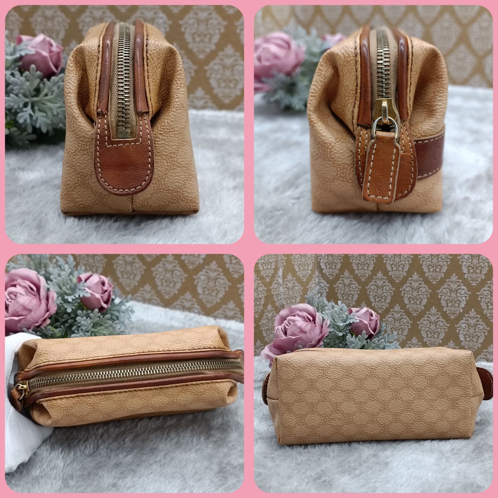 CELINE 》 セリーヌ ポーチ マカダム オールドセリーヌ 小物入れ
