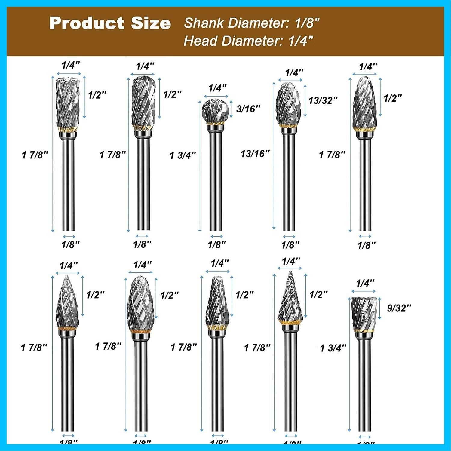 人気商品】YWHWLX 超硬バー リューター ビット 10種類(3mm 軸 刃幅6mm) タングステンバー ミニルーター ビット 超硬ドリルビット 超硬カッター  木工 穴あけ 彫刻 バリ取り 研磨用 10本セット - メルカリ