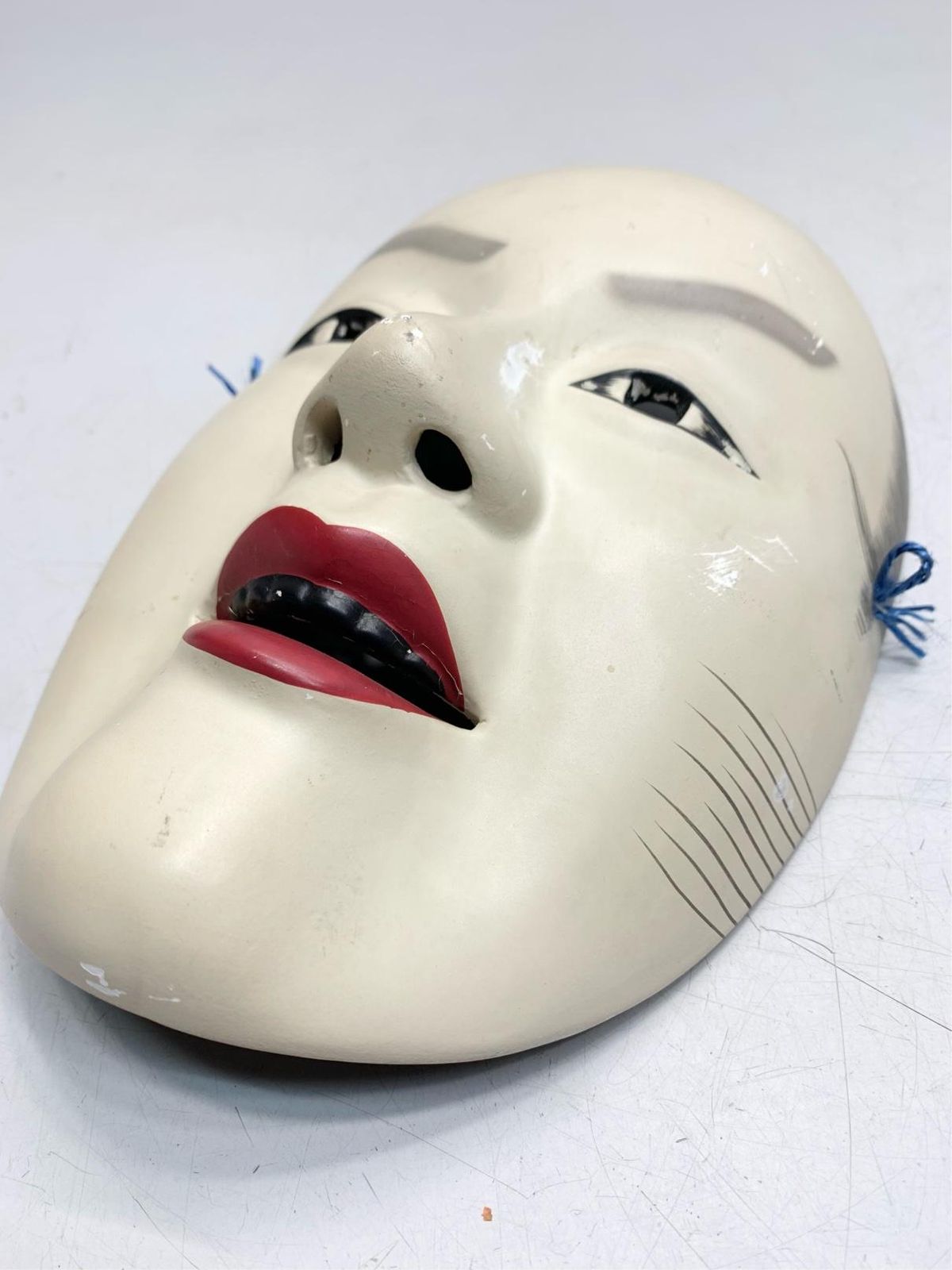 希少　アンティーク能面　男面　飾り面　神楽面　ヴィンテージ　インテリア　壁掛け A8209B06
