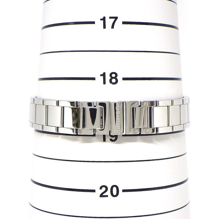 ティファニー Tiffany &amp; Co. 腕時計 アトラス 2ハンド 24mm 63320811 ティファニーブルー ギョーシェ 文字盤 ダイヤモンド インデックス/ベゼル/リュウズ 計0.28ct SS クオーツアナログ 【箱・保付き】 【中古】 楽天市場】ティファニー Tiffany & Co. 腕時計 アトラス 2ハンド 24mm