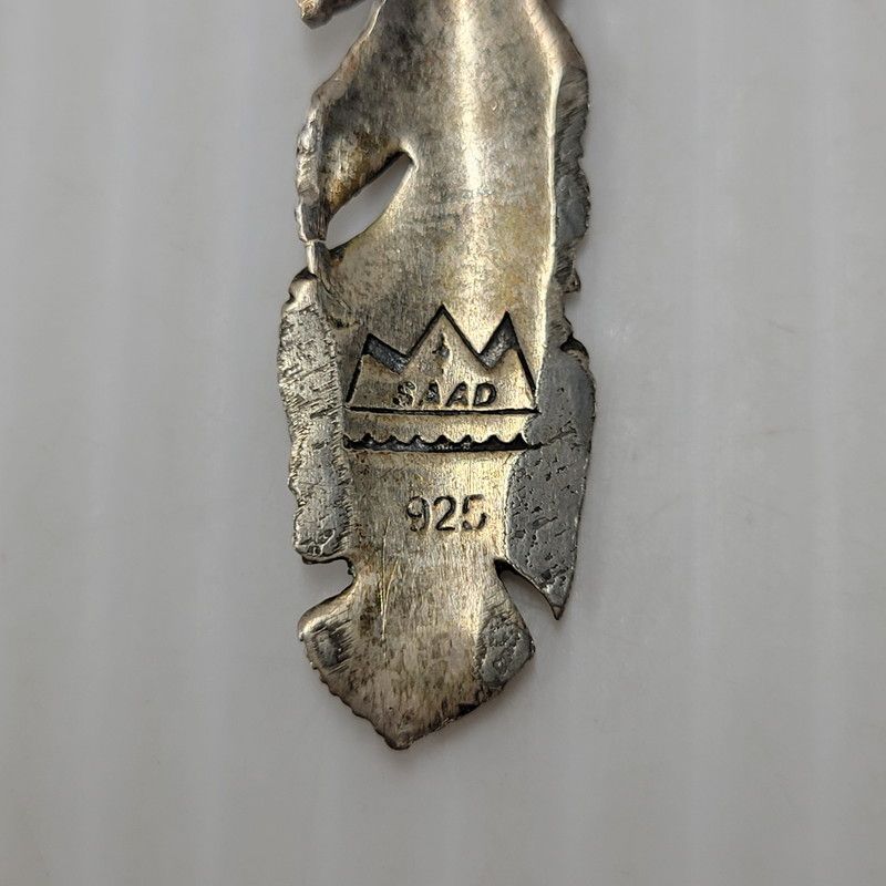 中古品】 SAAD サード 925 FEATHER PENDANT TOP アクセサリー