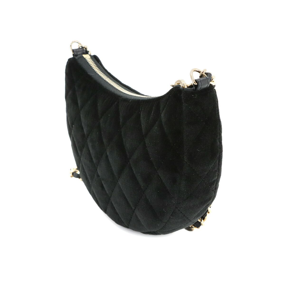 未使用 展示品 シャネル CHANEL マトラッセ ハーフムーン チェーン