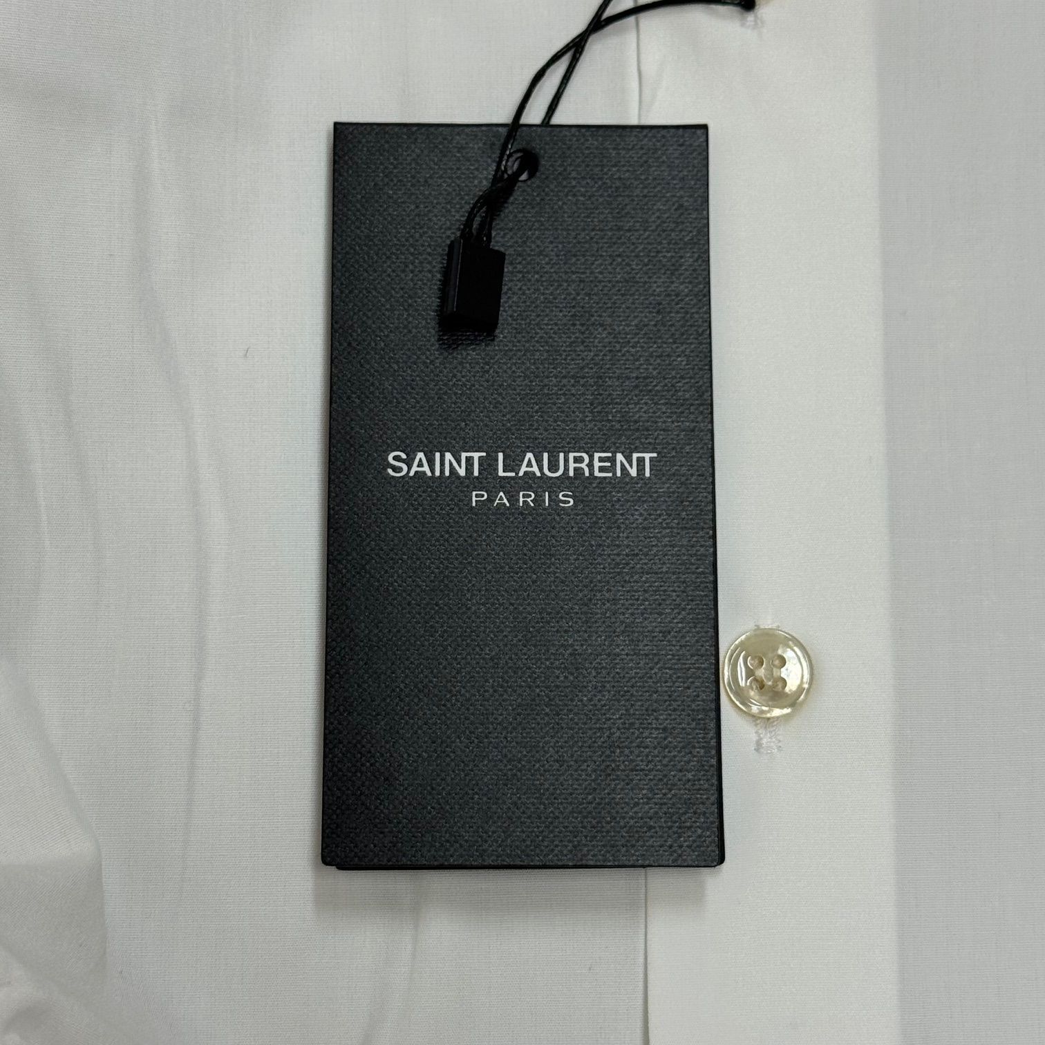 国内正規 未使用品 SAINT LAURENT PARIS ユニフォームプレーンシャツ 