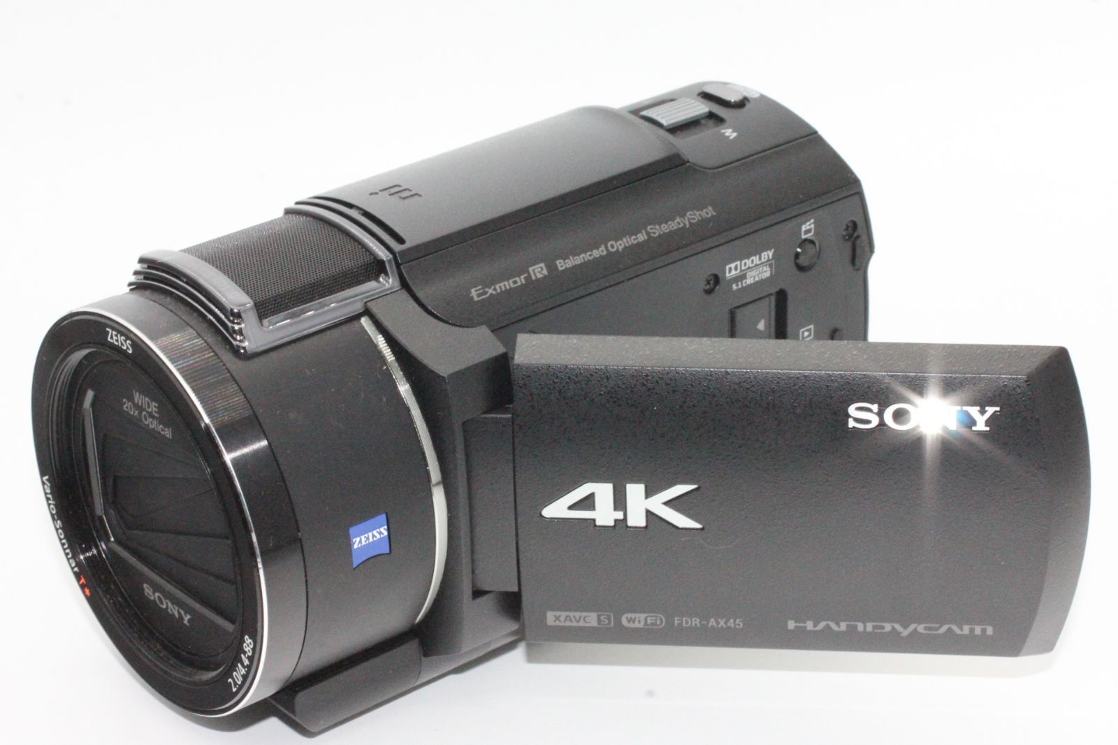 SONY ソニー 4K ビデオカメラ Handycam FDR-AX45 ブラック 内蔵