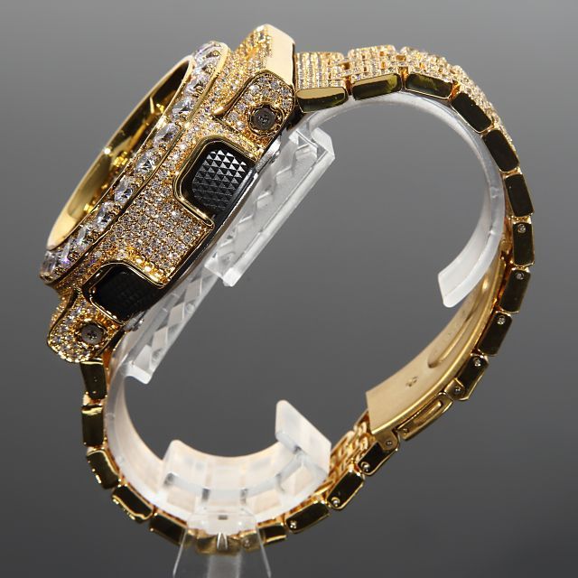 G-SHOCK GD100 フルカスタム Gショック 大粒CZダイヤベゼル