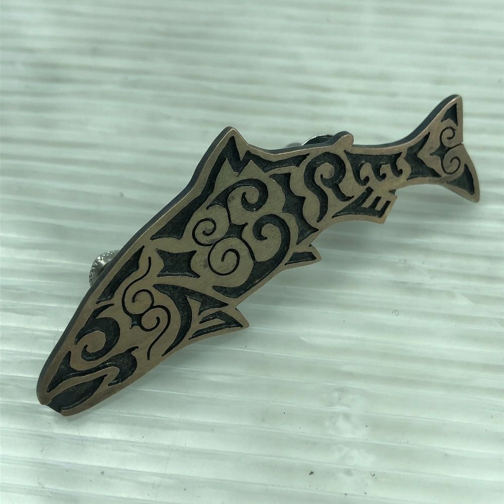 ΣΣM AIRE Mアイレ シルバー ピンバッチ 925