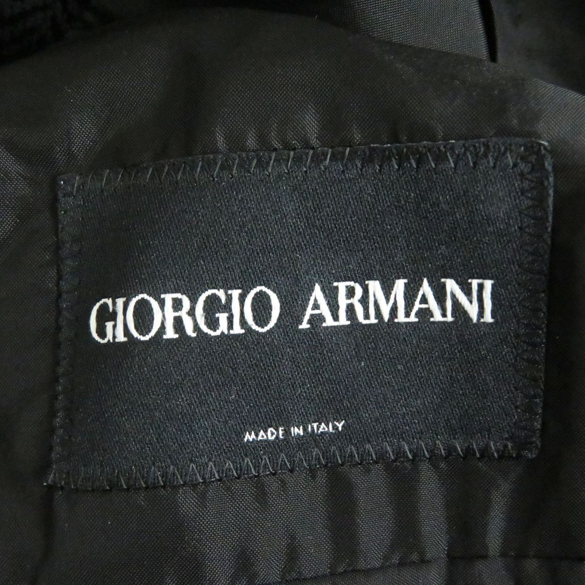 美品□黒タグ GIORGIO ARMANI/ジョルジオアルマーニ ヘリンボーン