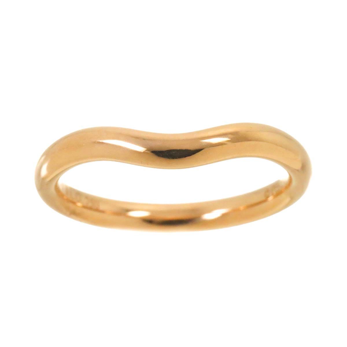 ティファニー TIFFANY&Co. カーブド バンド 7.5号 リング K18 PG