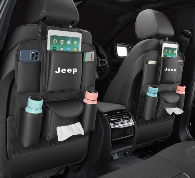新品！2個セット ベンツ Mercedes Benz AMG シートバックポケット 多機能仕上げバッグ 大容量 防水 防汚 カー用品便利グッズ 後部座席収納 