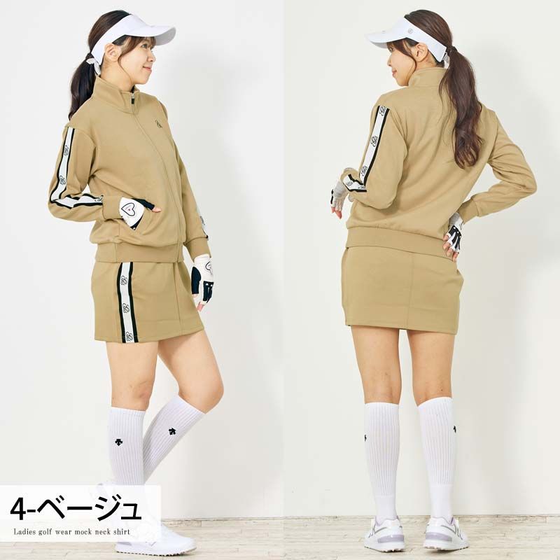 ゴルフウェア レディース 上下セットアップ gs GOLF ジップアップ