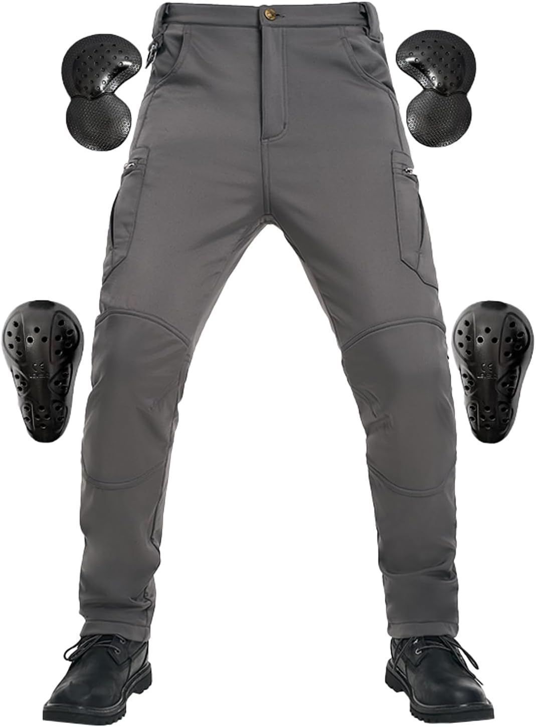 バイク用パンツ メンズ ライディングパンツ プロテクター ズボンバイク レーシングパンツ 耐摩耗性 快適 ツーリングパンツ 防水 肌にやさしい 防寒 冬
