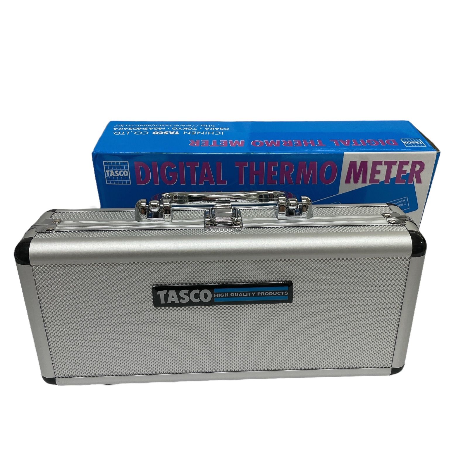 WJ14 イチネンTASCO デジタル温度計 表面センサー デラックスセット TA410BX 液晶表示 空調 工具