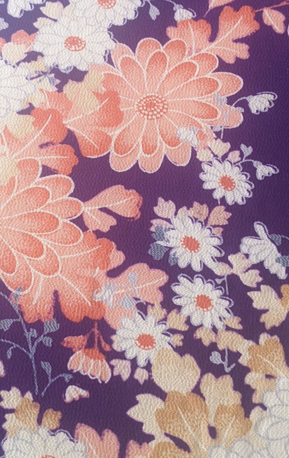 【級！】 松梅＆爛漫 古布 silk violin blanket 両面 シェル型 バイオリンケースマット ヴァイオリン 音楽ギフト