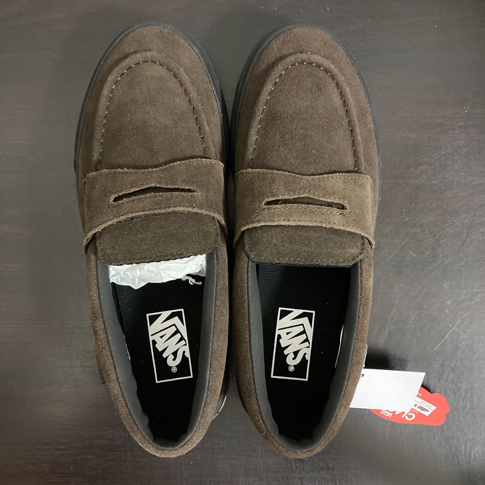 VANS ヴァンズ 新品 ローファー V196CF CN ブラウン 25.5cm