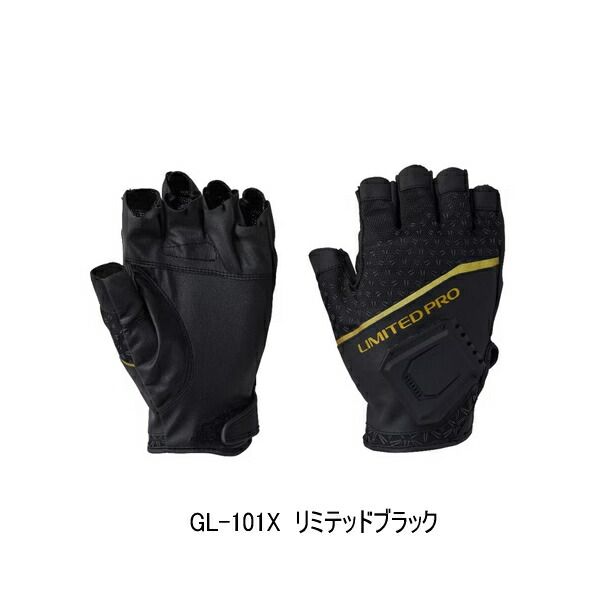 ≪ 24年3月新商品 ≫ シマノ リミテッドプロ マグネット 速乾 グローブ 5 GL-101X リミテッドブラック Lサイズ