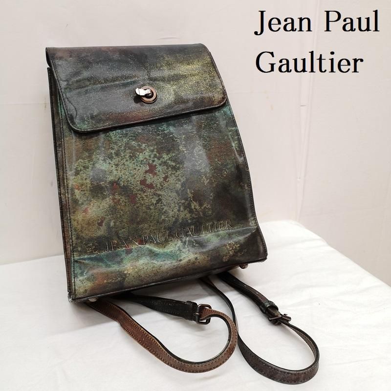 Jean Paul Gaultier ジャンポールゴルチエ リュックサック、デイパック リュックサック、デイバッグ ロゴ Vサイバー リュック 玉虫色
