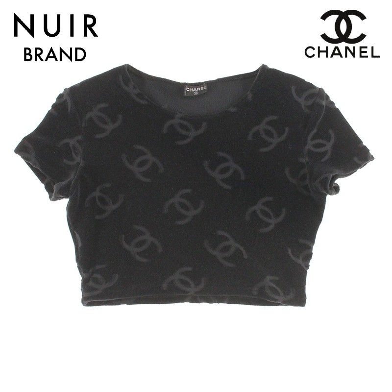 CHANEL シャネル ヴィンテージ ベロア Tシャツ ココマーク