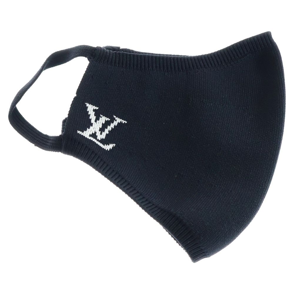 LOUIS VUITTON ルイヴィトン MASQUE MAILLE BLACK マイユ LVロゴ カバー付き マスク ブラック M76748
