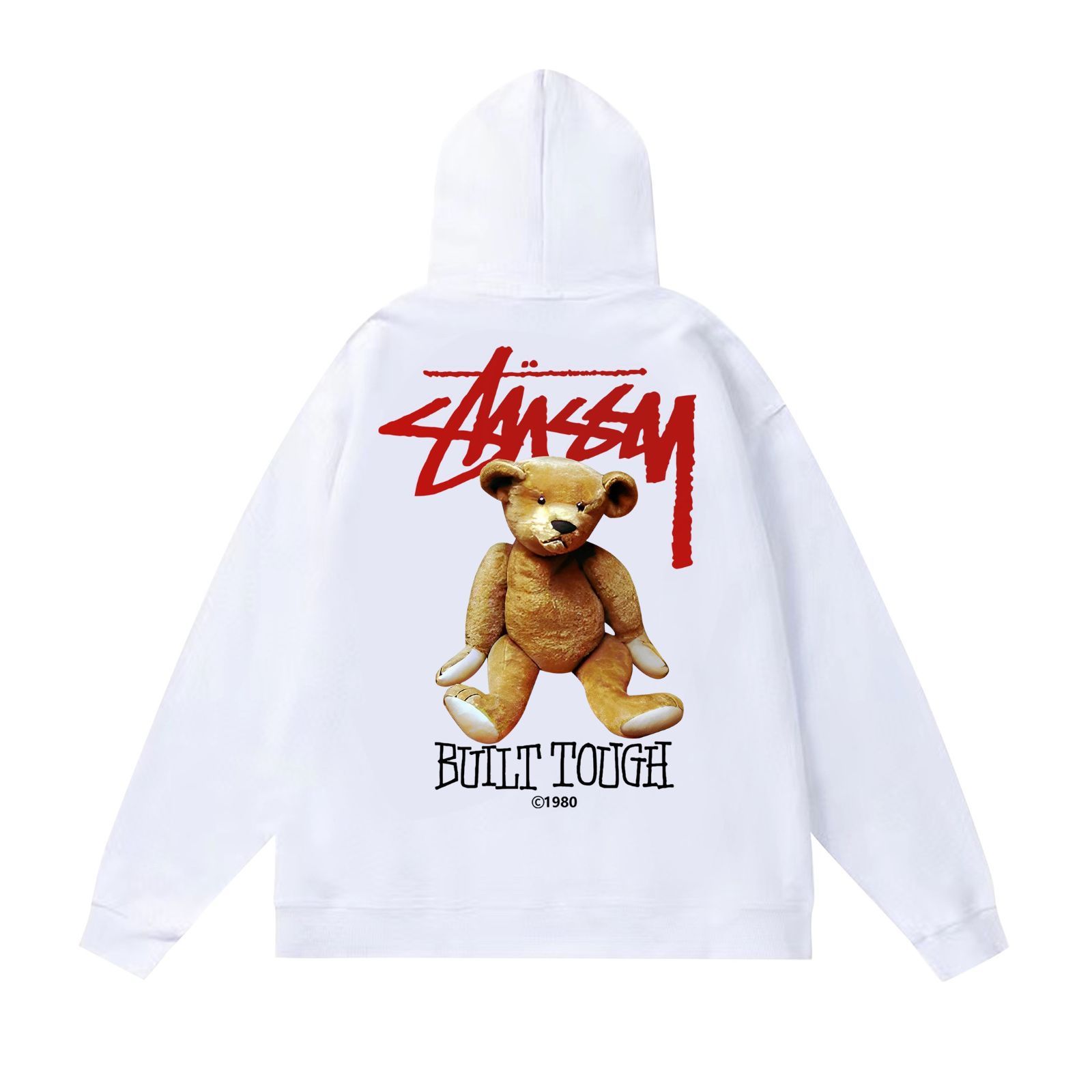 STUSSY SS23 ロゴ小熊フーディ 男女兼用 5色