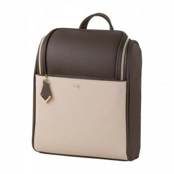 ミニリュックサック Lily Brown x Beige Bag-Lily-M05