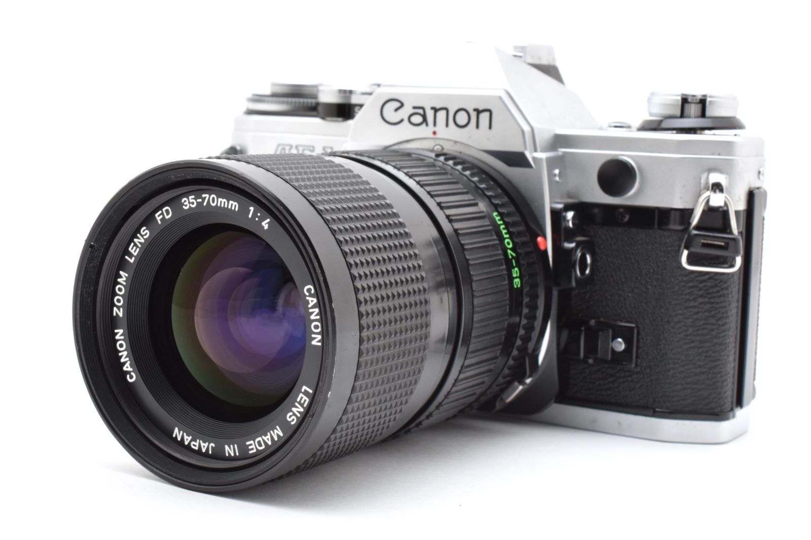 Canon キヤノン AE-1 シルバー ボディ New FD 35-70mm F4 標準ズームレンズセット フィルムカメラ オールドカメラ 一眼レフ FDマウント B915 B935