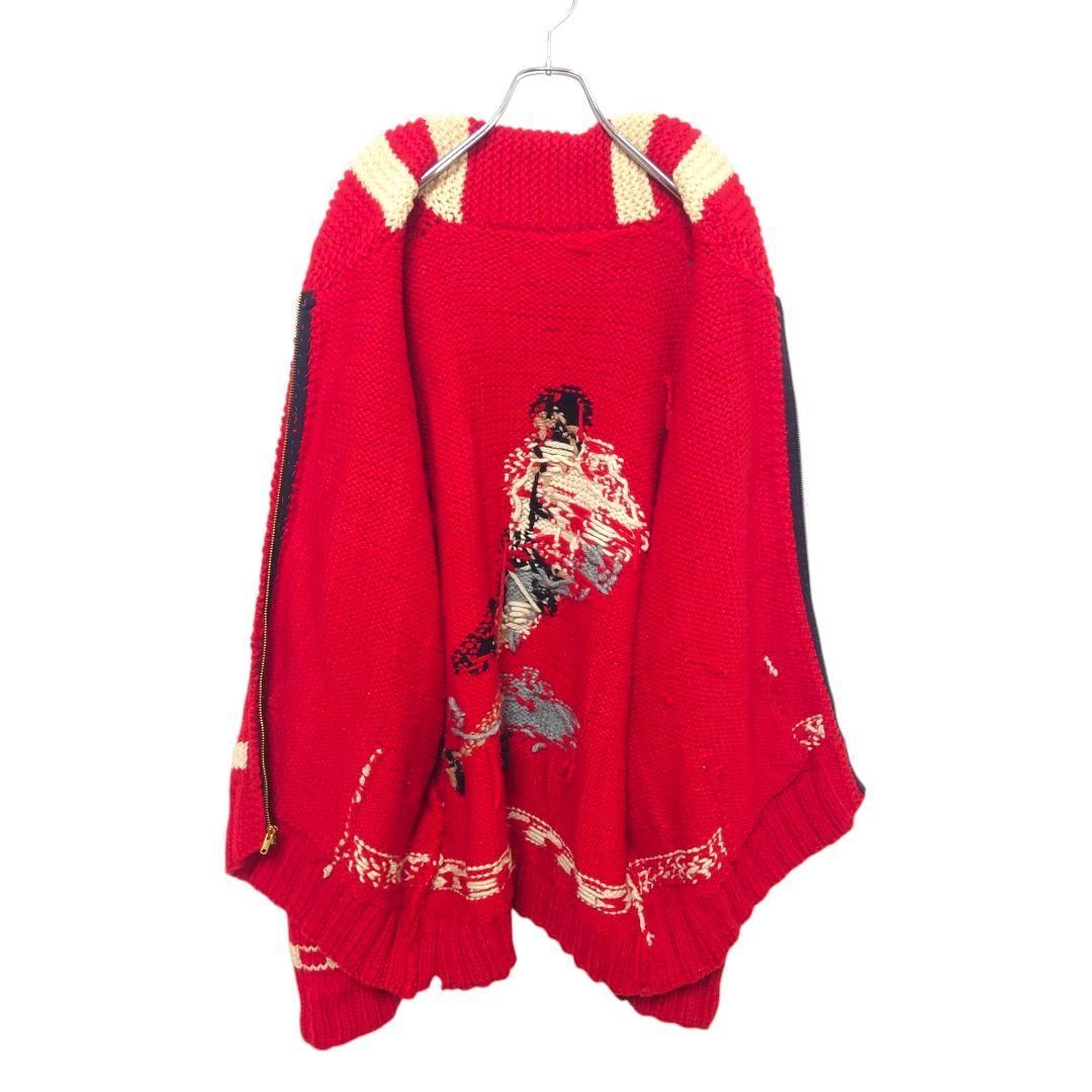 vintage】60～70's アイスホッケー柄 カウチンニット A-3027 - メルカリ