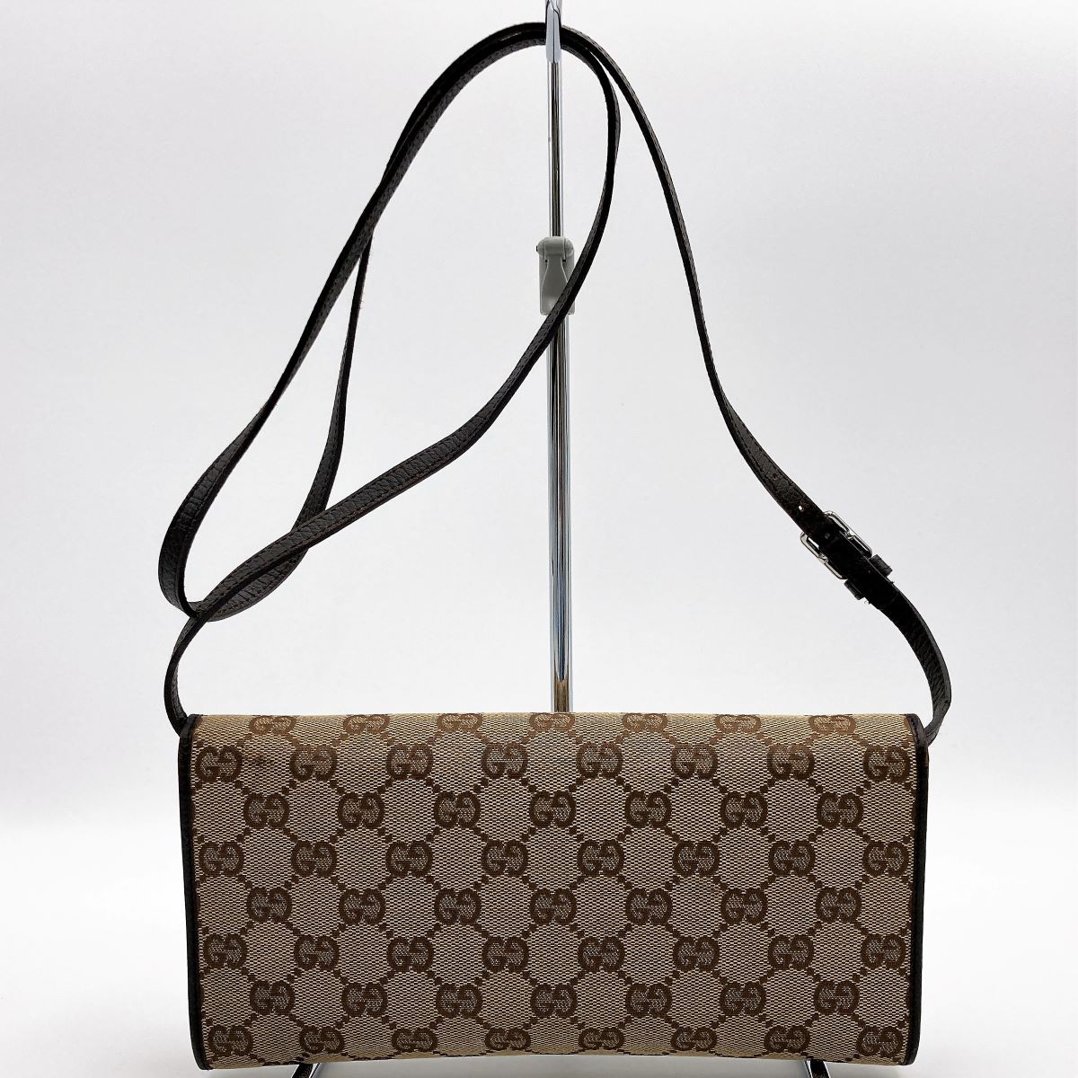 セール GUCCI グッチ GGキャンバス バンブー ショルダーバッグ 斜め  