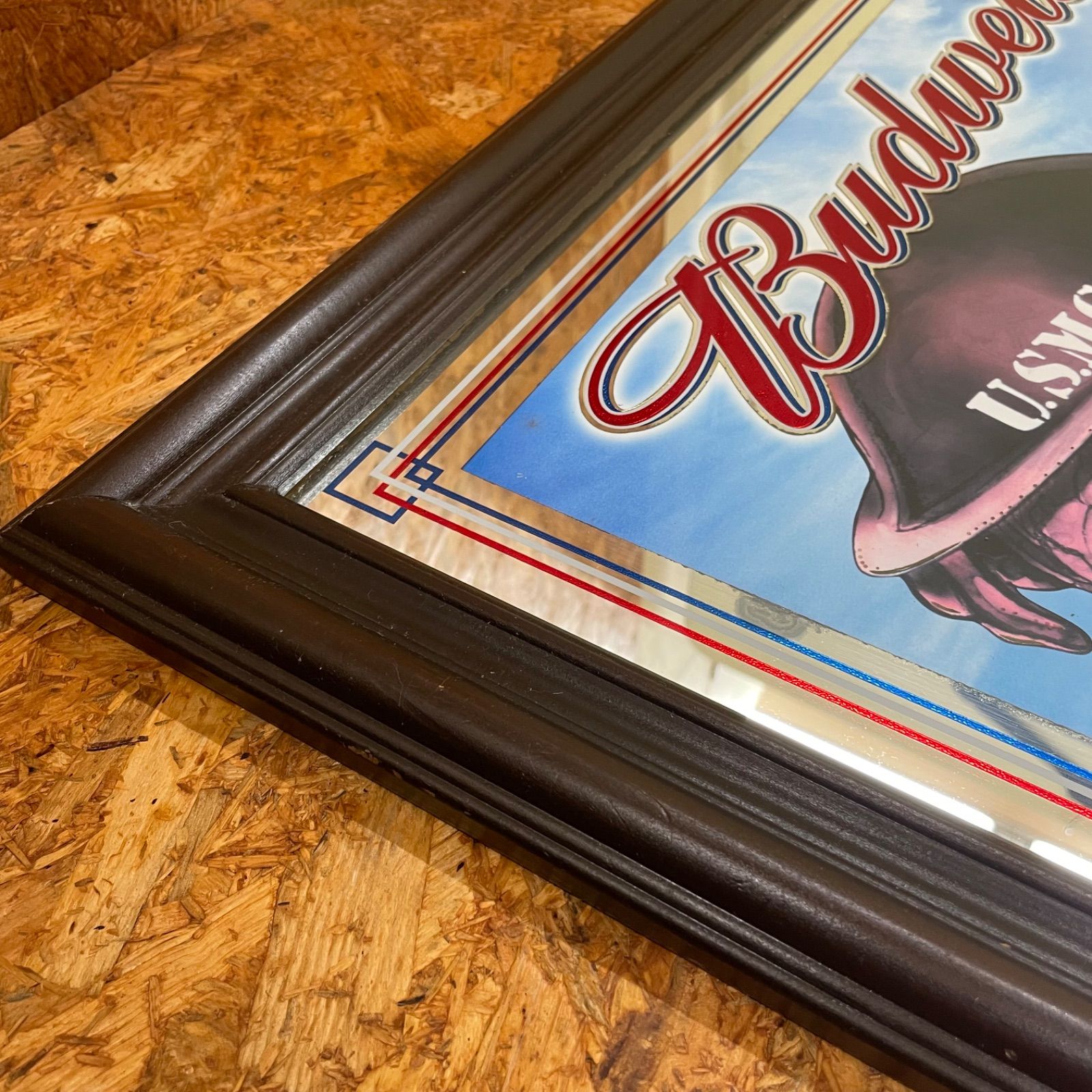 Budweiser パブミラー U.S.M.C. U.S.marines バドワイザー