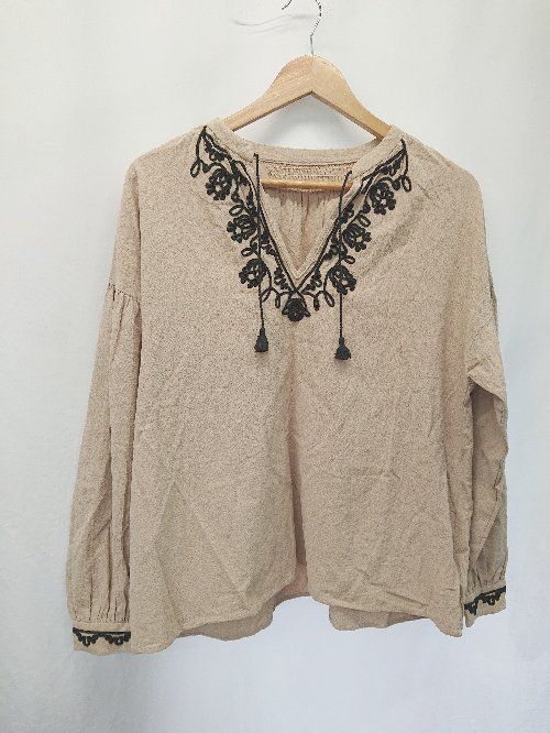 「B:MING by BEAMS」 長袖カットソー ONE SIZE ベージュ レディース B：MING by BEAMS 「B:MING BEAMS」 長袖カットソー ONE SIZE