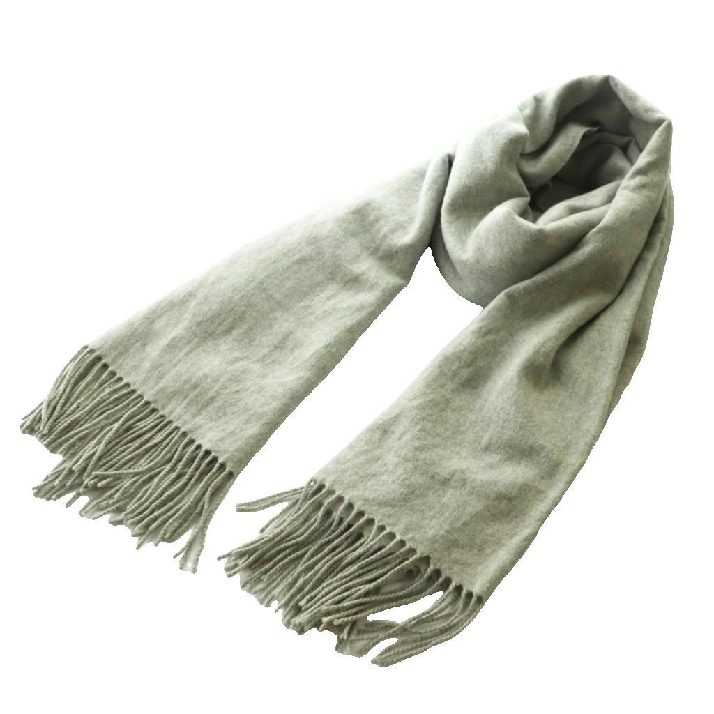 ノーブル NOBLE カシミヤストール マフラー グレー SS OS