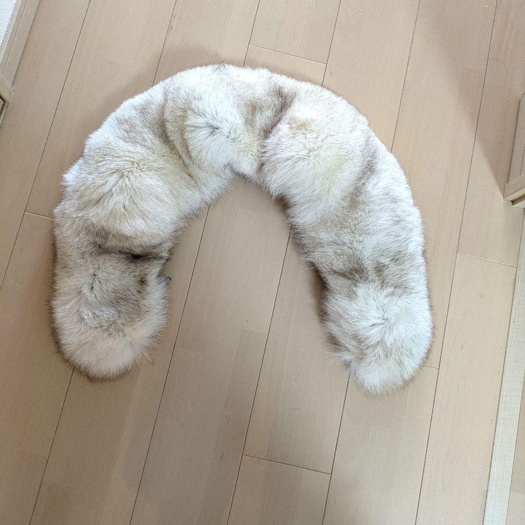 肉厚 SAGA FOX ロイヤル 最高級 フォックスファー ショール 成人式 白