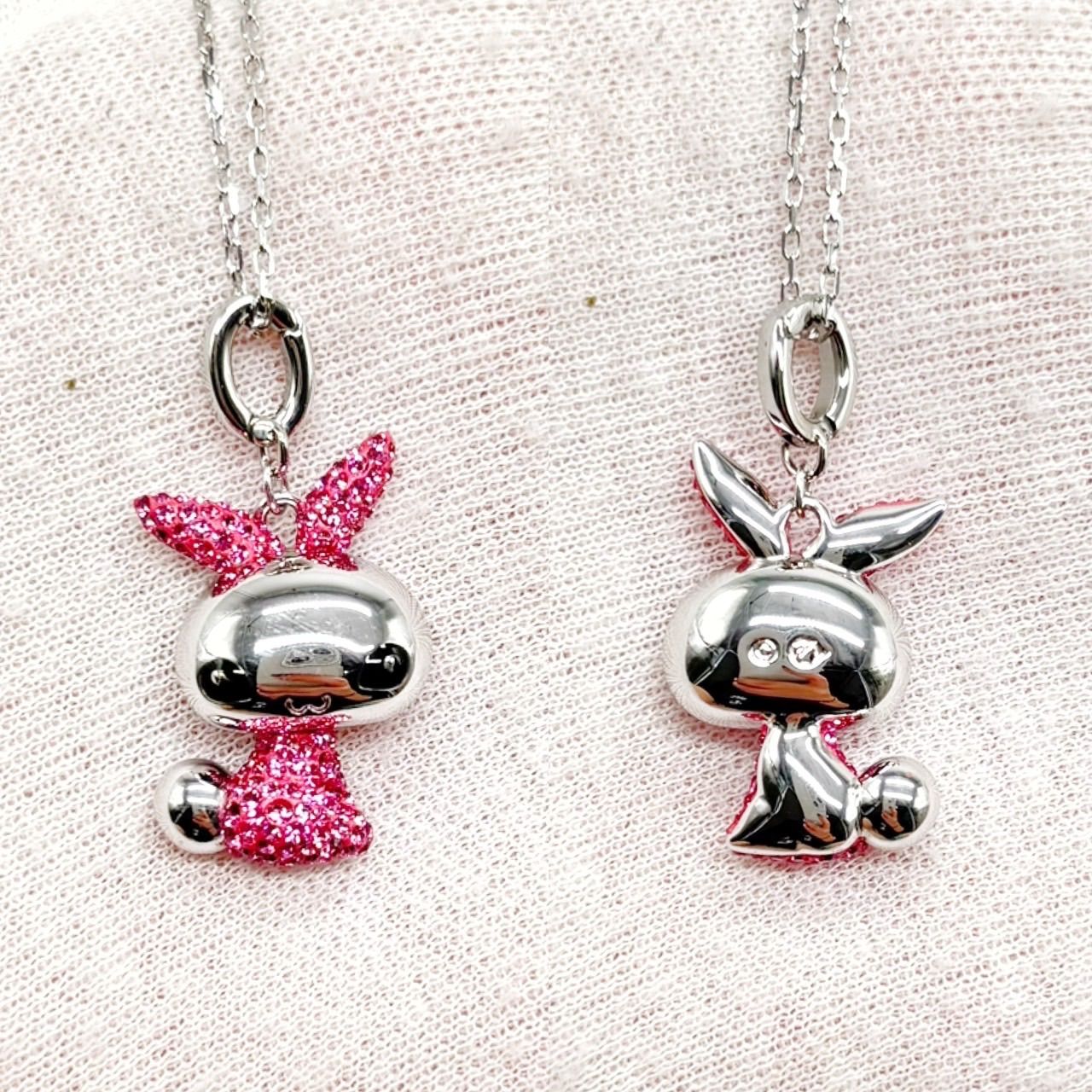 美品】 SWAROVSKI スワロフスキー ネックレス ラビット うさぎ 