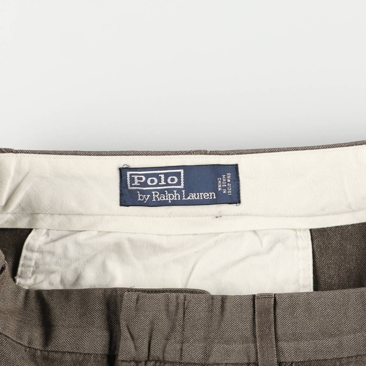 Polo by Ralph Lauren 80s シルクスラックス ツータック Polo by Ralph Lauren 80s シルクスラックス ツータック 古着