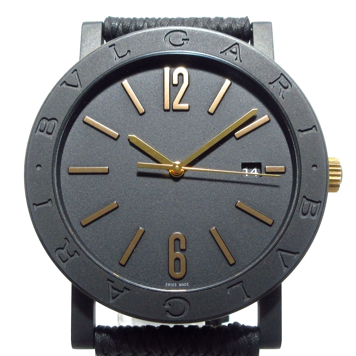 BVLGARI(ブルガリ) 腕時計美品 ブルガリブルガリ BB41S メンズ 黒 - メルカリ